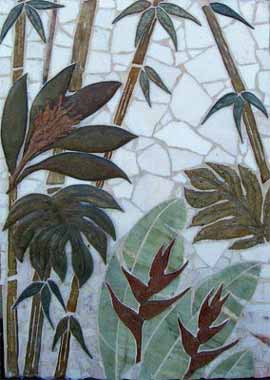 TROPICAL ENTRY WALL MURAL