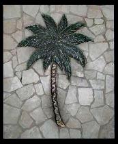 mosaic single large palm