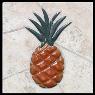 GROUTED 6X6 PINEAPPLE DECO