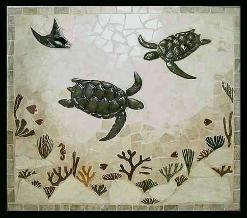 big turtle reef with 3 turtles